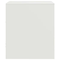 Comodino Bianco 34,5x39x44 cm in Acciaio 841761