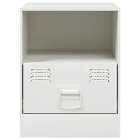 Comodini 2 pz Bianchi 34,5x39x44 cm in Acciaio 841762