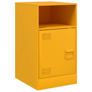 Comodino Giallo Senape 34,5x39x62 cm in Acciaio 841769