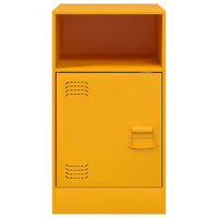 Comodino Giallo Senape 34,5x39x62 cm in Acciaio