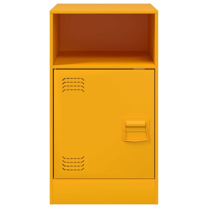 Comodino Giallo Senape 34,5x39x62 cm in Acciaio 841769