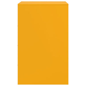 Comodino Giallo Senape 34,5x39x62 cm in Acciaio