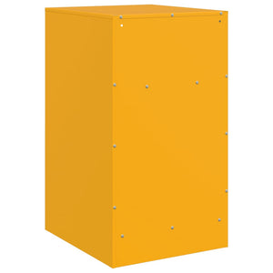 Comodino Giallo Senape 34,5x39x62 cm in Acciaio 841769