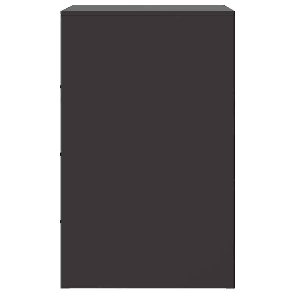 Comodini 2 pz Neri 34,5x39x62 cm in Acciaio 841776