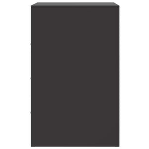 Comodini 2 pz Neri 34,5x39x62 cm in Acciaio 841776