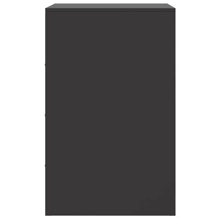 Comodini 2 pz Neri 34,5x39x62 cm in Acciaio 841776