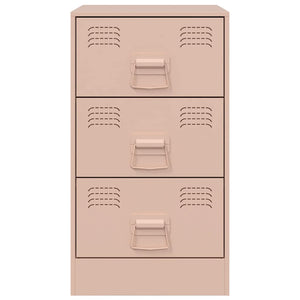 Comodino Rosa 34,5x39x62 cm in Acciaio 841777