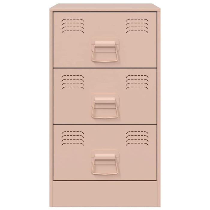 Comodino Rosa 34,5x39x62 cm in Acciaio 841777