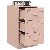 Comodini 2 pz Rosa 34,5x39x62 cm in Acciaio 841778