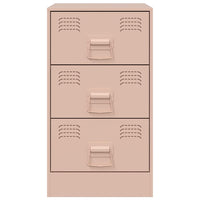 Comodini 2 pz Rosa 34,5x39x62 cm in Acciaio 841778