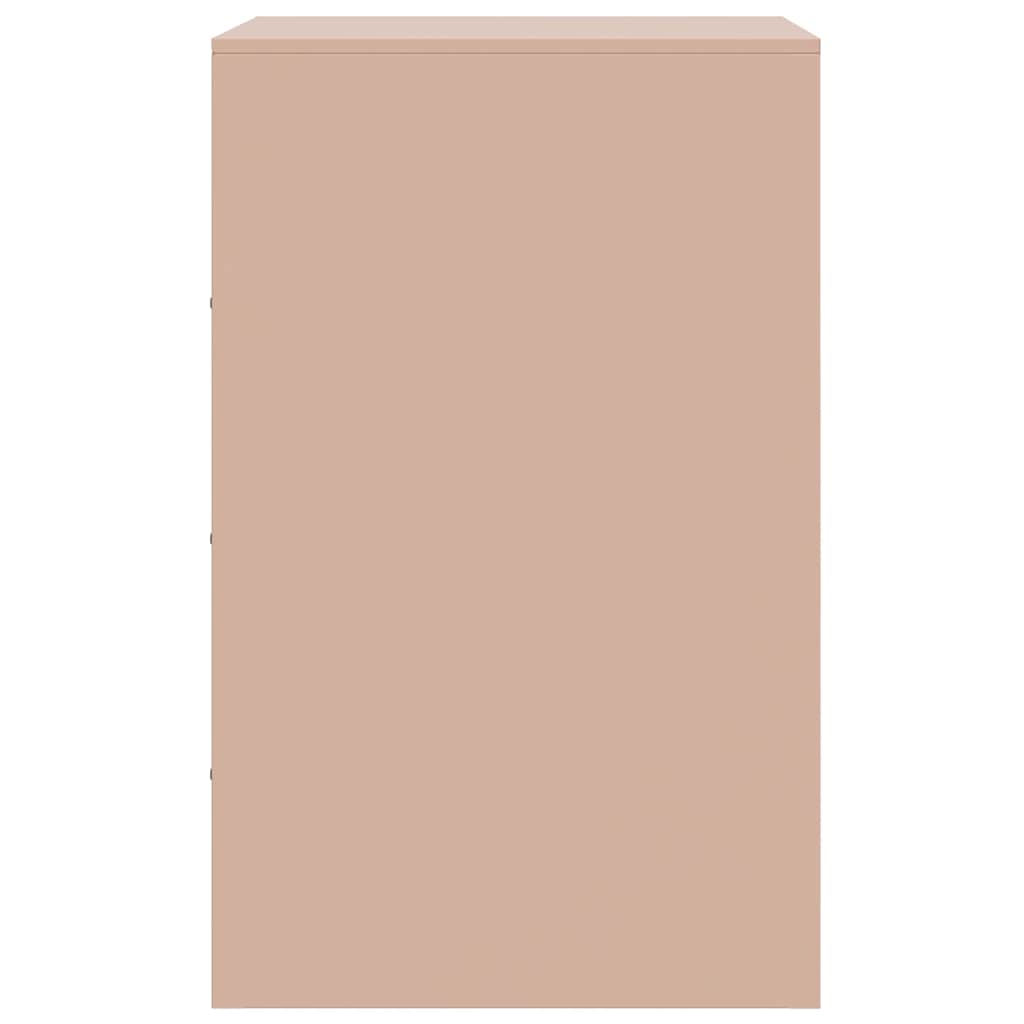 Comodini 2 pz Rosa 34,5x39x62 cm in Acciaio 841778