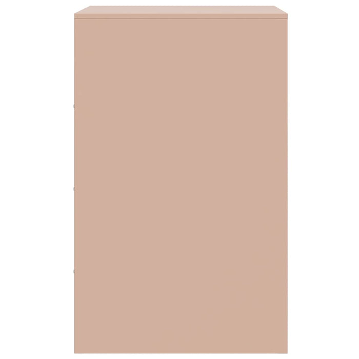 Comodini 2 pz Rosa 34,5x39x62 cm in Acciaio 841778