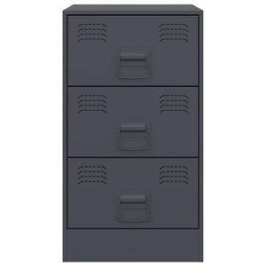 Comodini 2 pz Antracite 34,5x39x62 cm in Acciaio 841780