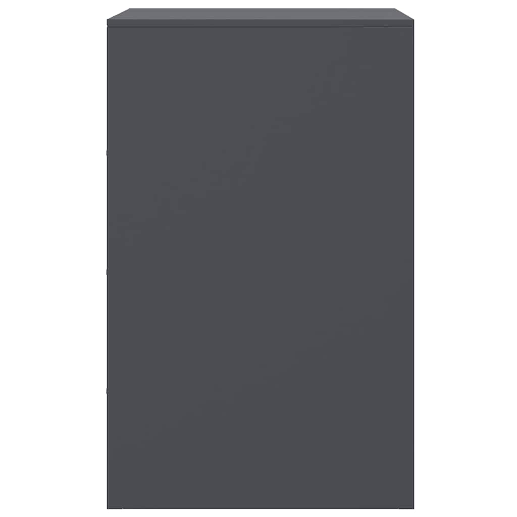 Comodini 2 pz Antracite 34,5x39x62 cm in Acciaio 841780