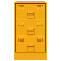 Comodino Giallo Senape 34,5x39x62 cm in Acciaio 841781