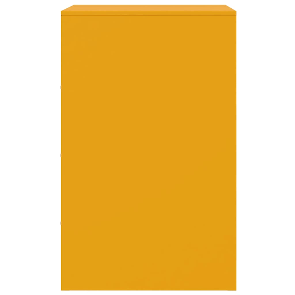 Comodino Giallo Senape 34,5x39x62 cm in Acciaio 841781