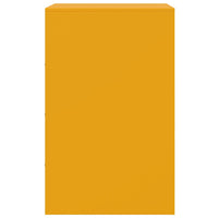 Comodini 2 pz Giallo Senape 34,5x39x62 cm in Acciaio 841782