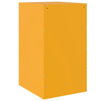 Comodini 2 pz Giallo Senape 34,5x39x62 cm in Acciaio 841782