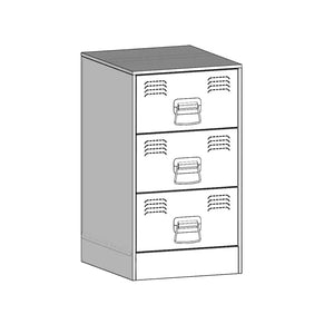 Comodini 2 pz Giallo Senape 34,5x39x62 cm in Acciaio 841782
