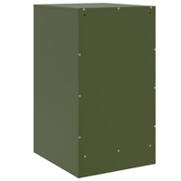 Comodini 2 pz Verde Oliva 34,5x39x62 cm in Acciaio 841784