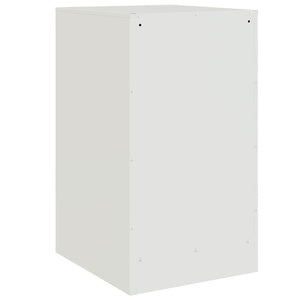 Comodini 2 pz Bianchi 34,5x39x62 cm in Acciaio 841786