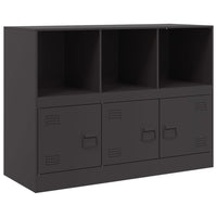 Credenza Nera 99x39x73 cm in Acciaio 841787