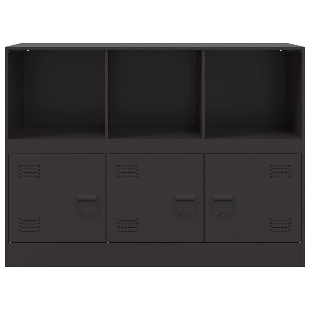 Credenza Nera 99x39x73 cm in Acciaio 841787
