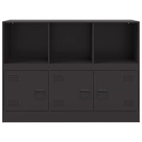 Credenza Nera 99x39x73 cm in Acciaio 841787