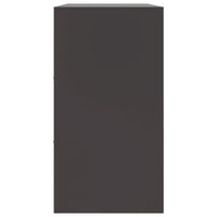 Credenza-Buffet-Armadio da cucina Nera 99x39x73 cm in Acciaio 904247