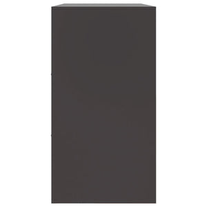 Credenza Nera 99x39x73 cm in Acciaio 841787