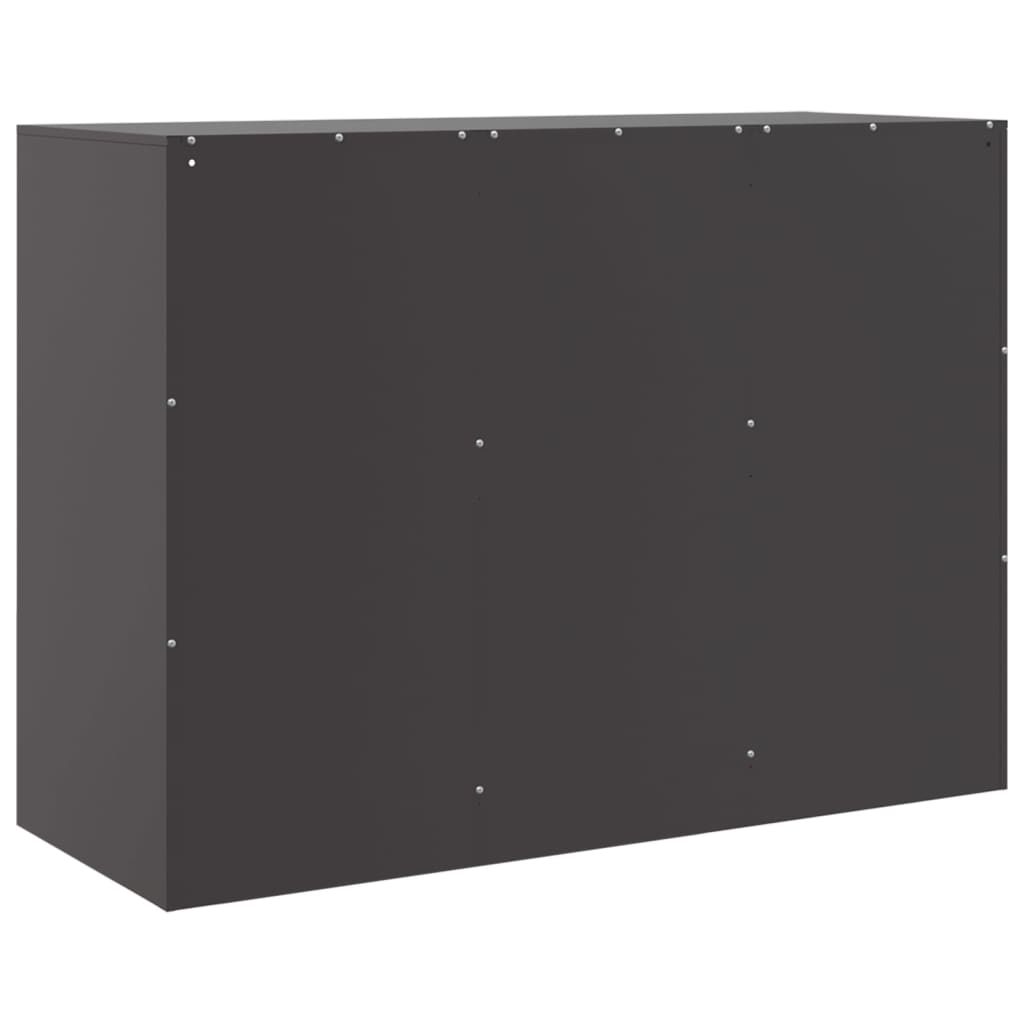 Credenza Nera 99x39x73 cm in Acciaio 841787