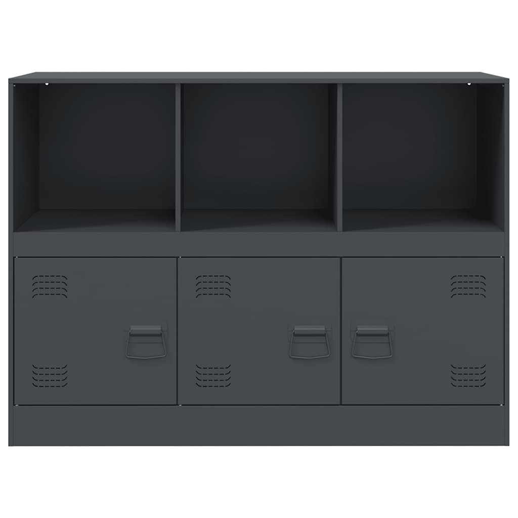 Credenza Antracite 99x39x73 cm in Acciaio 841789