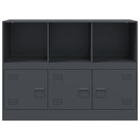 Credenza Antracite 99x39x73 cm in Acciaio 841789