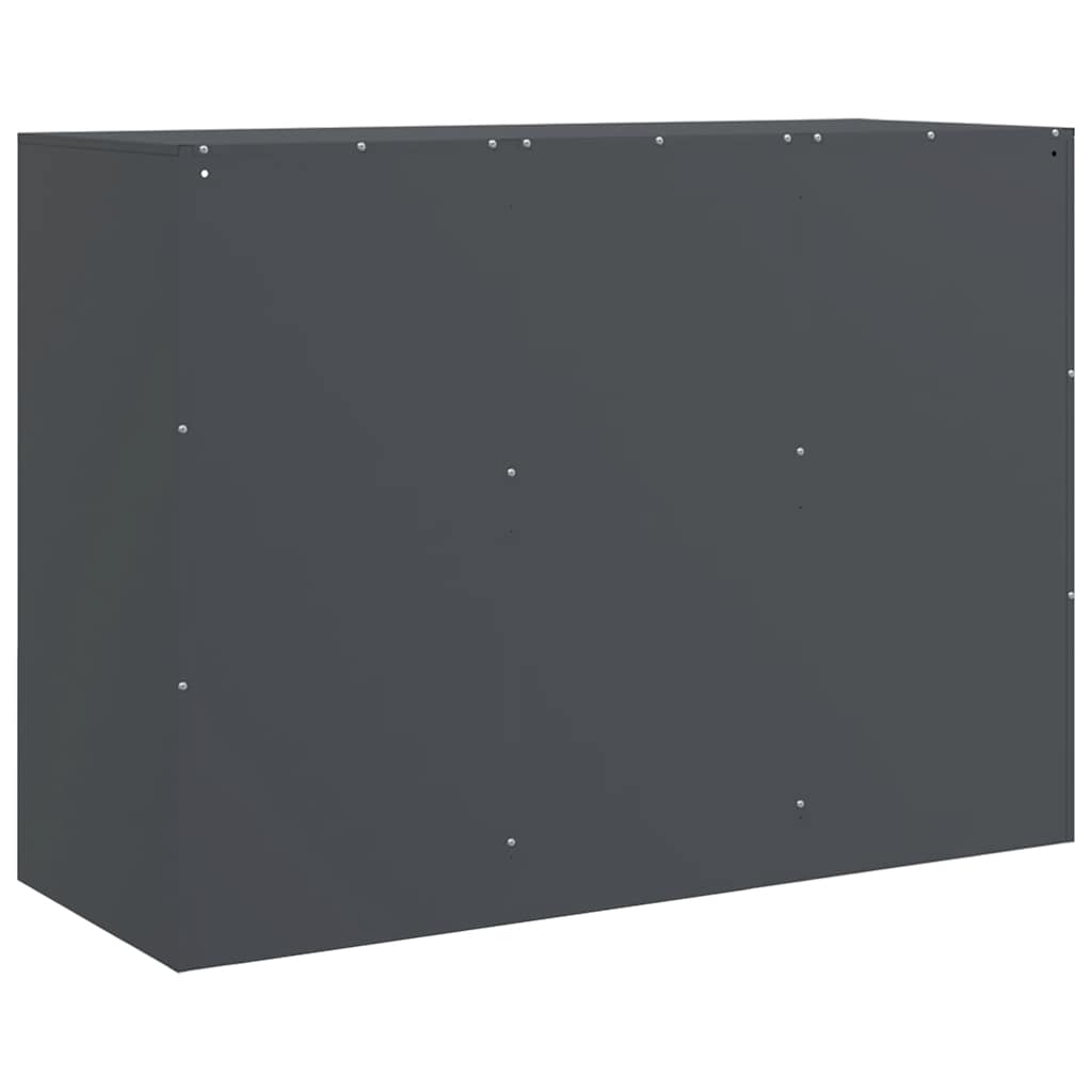 Credenza Antracite 99x39x73 cm in Acciaio 841789