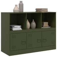 Credenza Verde Oliva 99x39x73 cm in Acciaio 841791