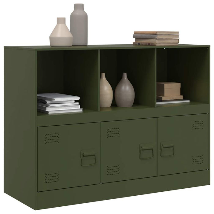 Credenza Verde Oliva 99x39x73 cm in Acciaio 841791