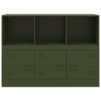 Credenza Verde Oliva 99x39x73 cm in Acciaio 841791