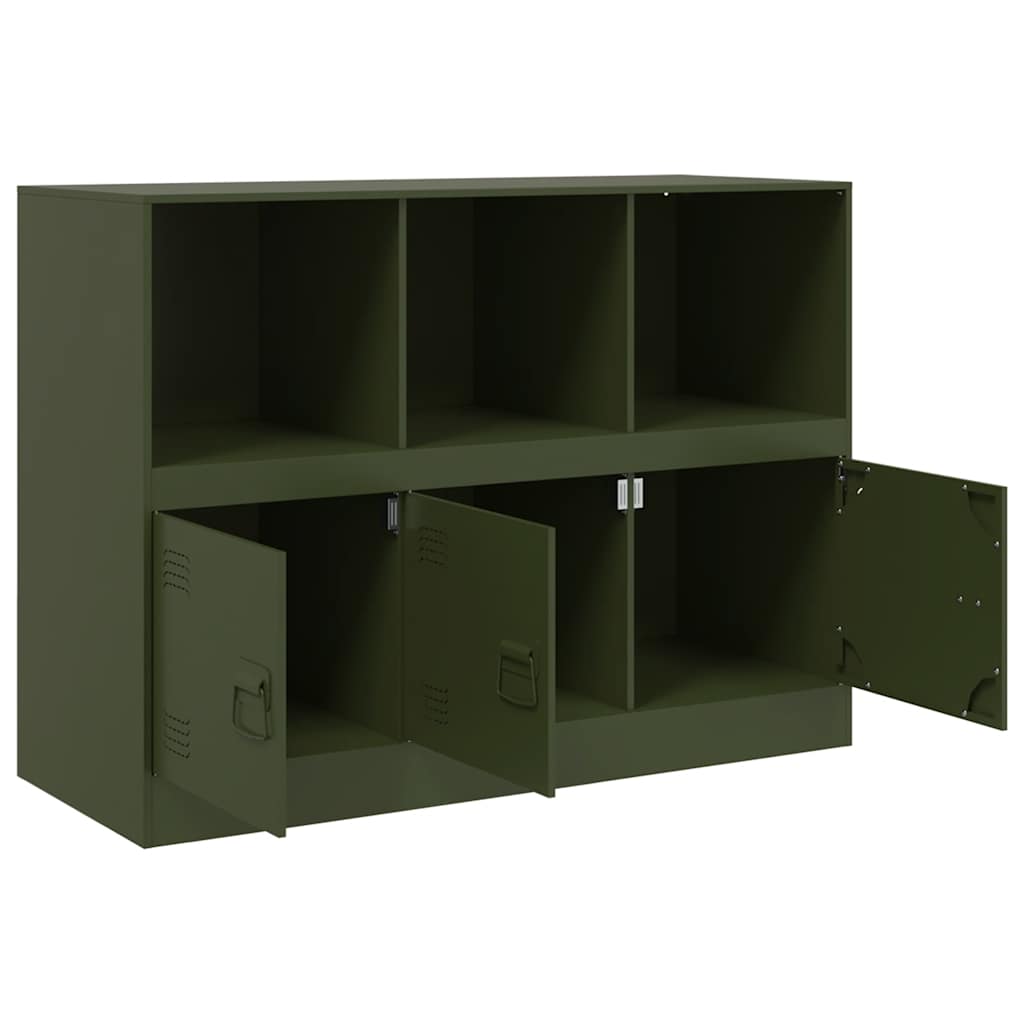Credenza Verde Oliva 99x39x73 cm in Acciaio 841791