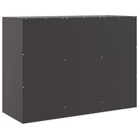 Credenza Nera 99x39x73 cm in Acciaio 841793