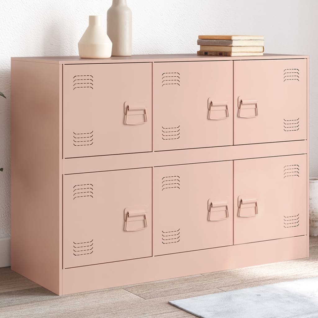 Credenza Rosa 99x39x73 cm in Acciaio 841794
