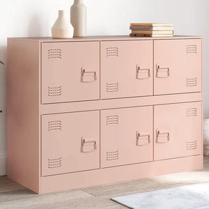 Credenza-Buffet-Armadio da cucina Rosa 99x39x73 cm in Acciaio 913350