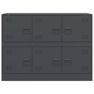 Credenza-Buffet-Armadio da cucina Antracite 99x39x73 cm in Acciaio 180420