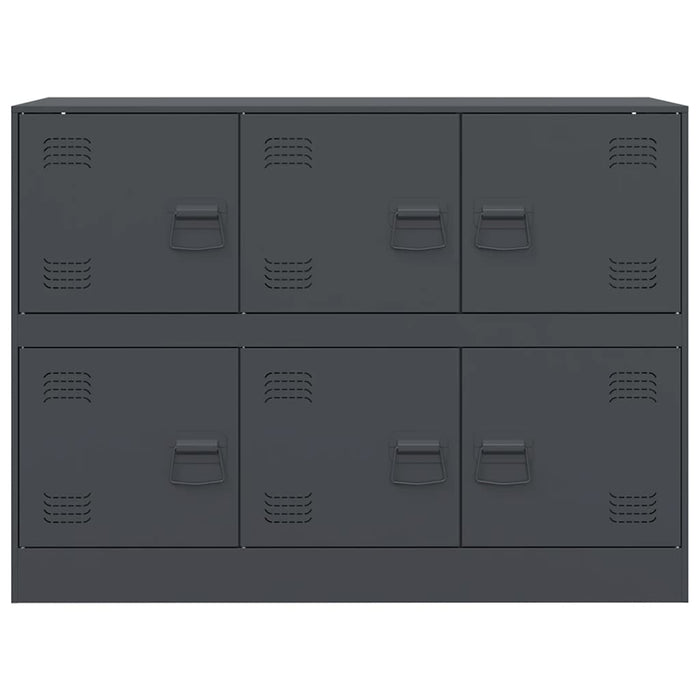 Credenza-Buffet-Armadio da cucina Antracite 99x39x73 cm in Acciaio 180420