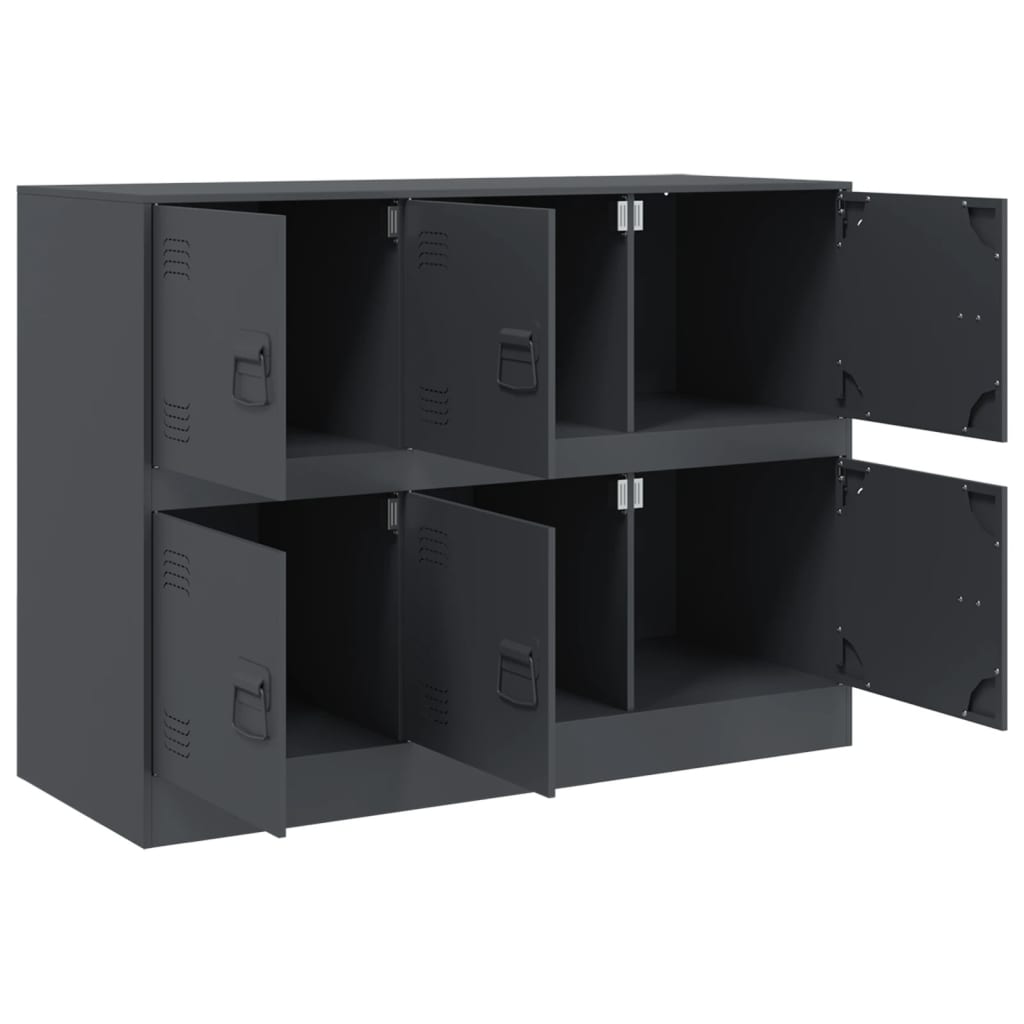 Credenza Antracite 99x39x73 cm in Acciaio 841795