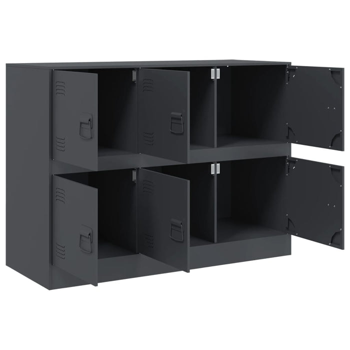 Credenza Antracite 99x39x73 cm in Acciaio 841795