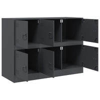 Credenza Antracite 99x39x73 cm in Acciaio