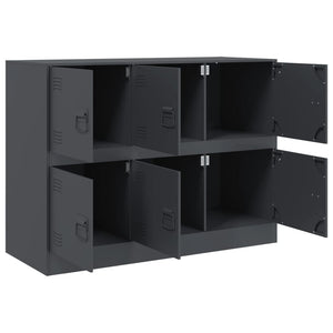 Credenza Antracite 99x39x73 cm in Acciaio