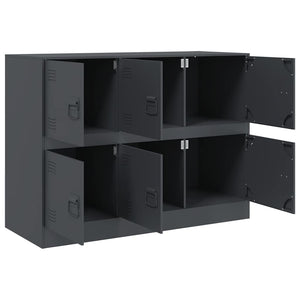 Credenza-Buffet-Armadio da cucina Antracite 99x39x73 cm in Acciaio 180420