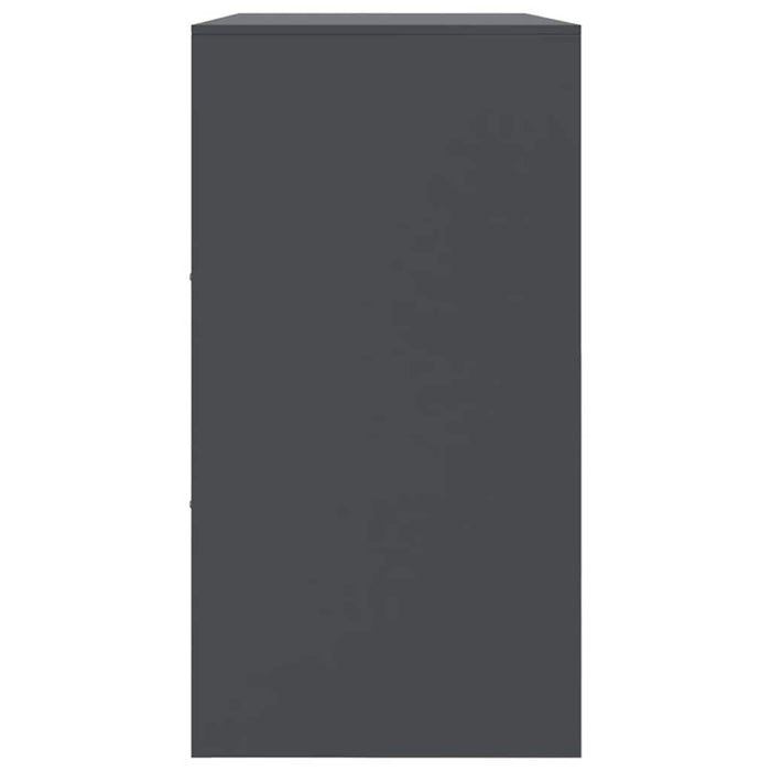 Credenza-Buffet-Armadio da cucina Antracite 99x39x73 cm in Acciaio 180420