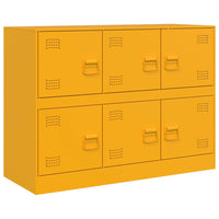 Credenza Giallo Senape 99x39x73 cm in Acciaio 841796